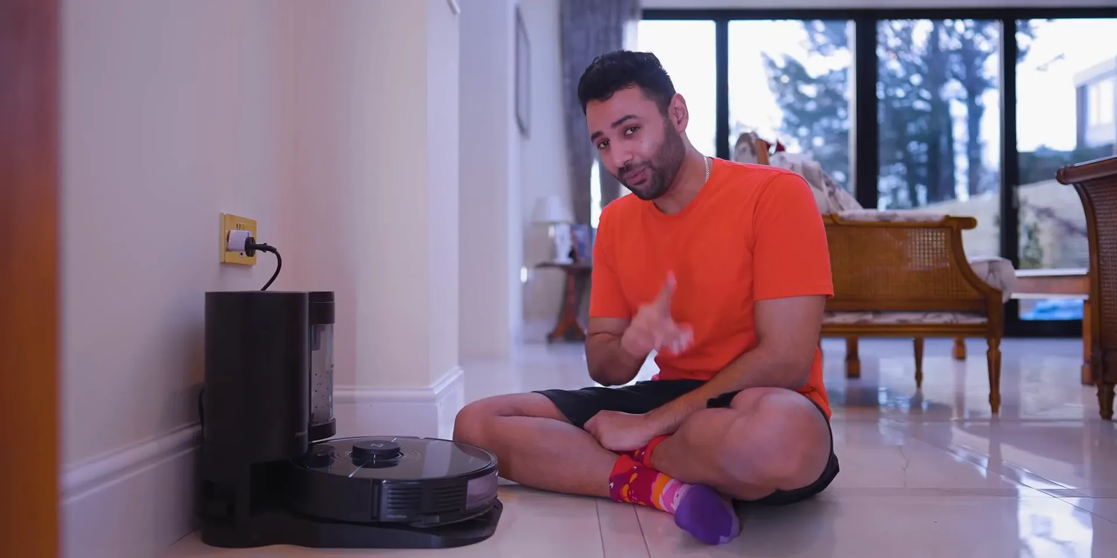 שואב אבק Roborock S7 במהלך ניקוי