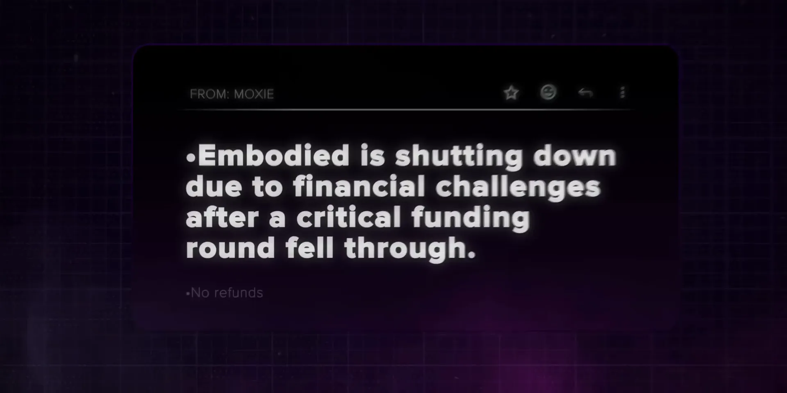 Moxy emotional support robot