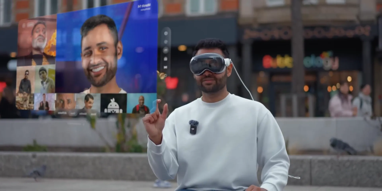 שיחת FaceTime ב-Vision Pro