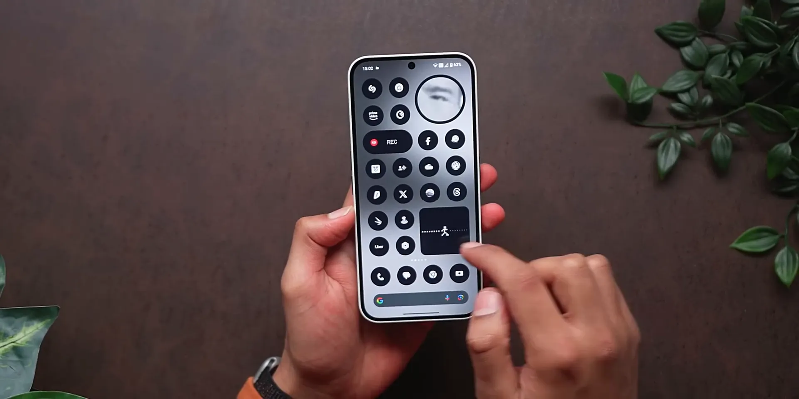 הפונקציות של הגליף ב-Nothing Phone (2A)